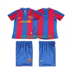 FC Barcelona Retro 2007 2008 Kinder Trikotset Heim Kurzarm