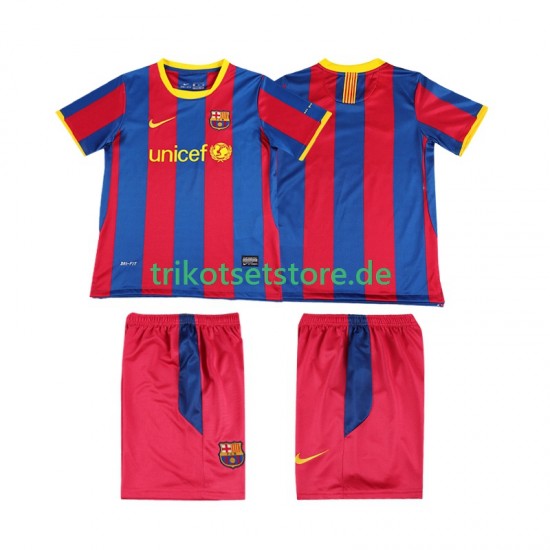 FC Barcelona Retro 2010 2011 Kinder Trikotset Heim Kurzarm