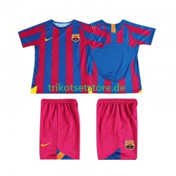 FC Barcelona Retro Champions League 2005 2006 Kinder Trikotset Heim Kurzarm