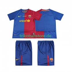 FC Barcelona Retro Champions League 2008 2009 Kinder Trikotset Heim Kurzarm
