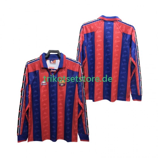 FC Barcelona Retro 1996 1997 Herren Trikot Heim Langarm