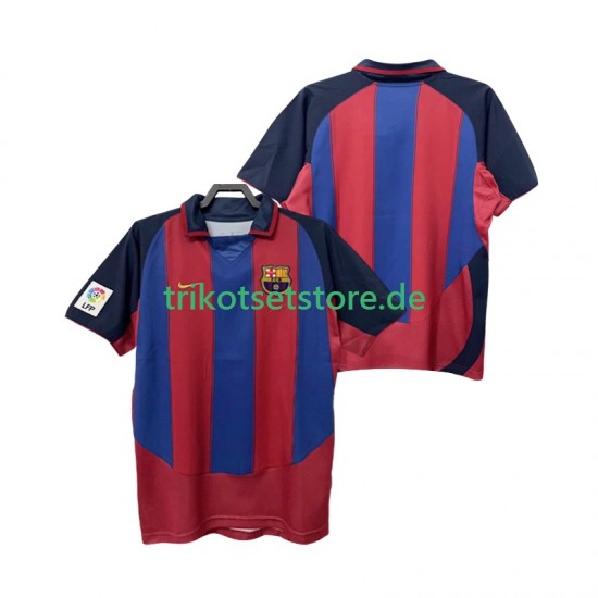 FC Barcelona Retro 2003 2004 Herren Trikot Heim Kurzarm