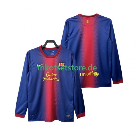 FC Barcelona Retro 2012 2013 Herren Trikot Heim Langarm