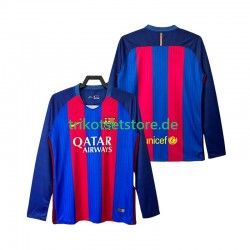 FC Barcelona Retro 2016 2017 Herren Trikot Heim Langarm