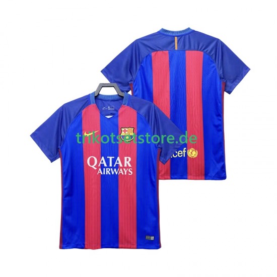 FC Barcelona Retro 2016 2017 Herren Trikot Heim Kurzarm