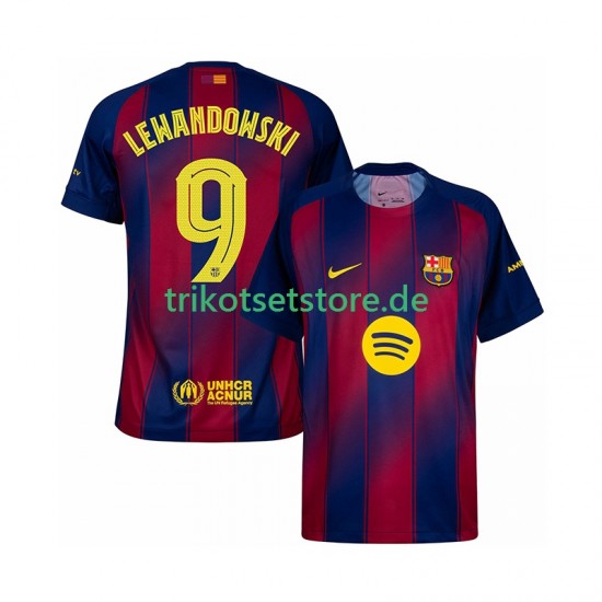 FC Barcelona Robert Lewandowski 9 Champions League 2025-2026 Herren Trikot Heim Kurzarm