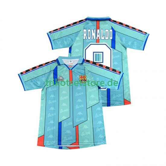 FC Barcelona Ronaldo 9 Retro 1996 1997 Herren Trikot Auswärts Kurzarm