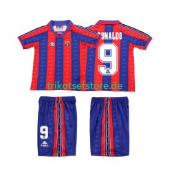 FC Barcelona Ronaldo Retro 1996 1997 Kinder Trikotset Heim Kurzarm