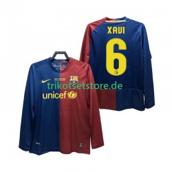 FC Barcelona XAVI 6 Retro Champions League 2008 2009 Herren Trikot Heim Langarm