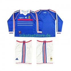 Frankreich Retro 1998 Kinder Trikotset Heim Langarm