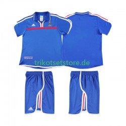 Frankreich Retro 2000 Kinder Trikotset Heim Kurzarm