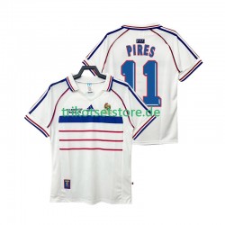 Frankreich PIRES 11 Retro 1998 Herren Trikot Auswärts Kurzarm