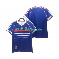 Frankreich Retro 1998 Herren Trikot Heim Kurzarm