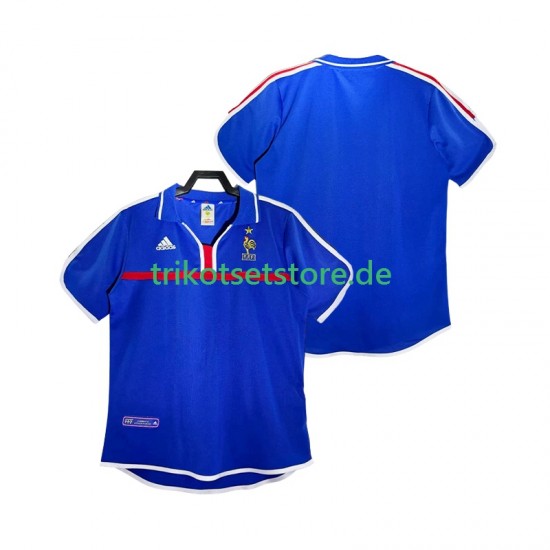 Frankreich Retro 2000 Herren Trikot Heim Kurzarm