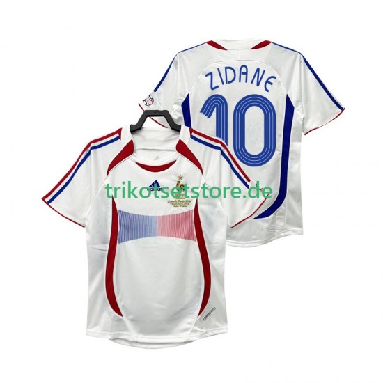 Frankreich ZIDANE 10 Retro 2006 Herren Trikot Auswärts Kurzarm
