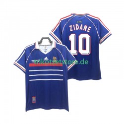 Frankreich ZIDANE 10 Retro 1998 Herren Trikot Heim Kurzarm