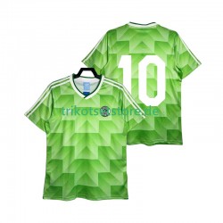 Deutschland 10 Retro 1990 Herren Trikot Auswärts Kurzarm