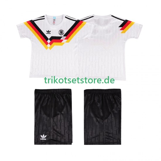 Deutschland Retro 1990 Kinder Trikotset Heim Kurzarm