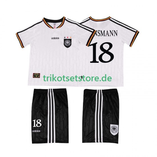 Deutschland KLINSMANN 18 Retro 1996 Kinder Trikotset Heim Kurzarm