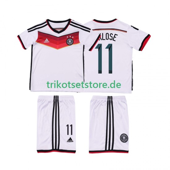 Deutschland KLOSE 11 Retro 2014 Kinder Trikotset Heim Kurzarm