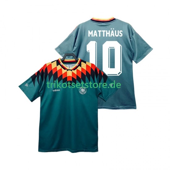 Deutschland MATTHAUS 10 Retro 1994 Herren Trikot Auswärts Kurzarm