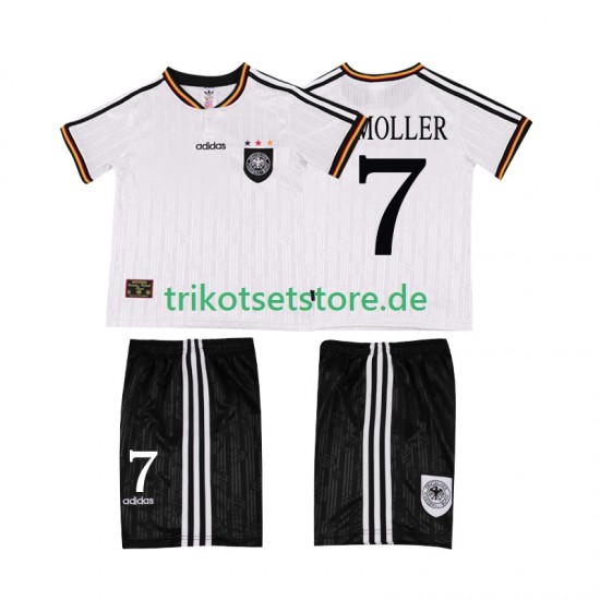 Deutschland Moller 7 Retro 1996 Kinder Trikotset Heim Kurzarm