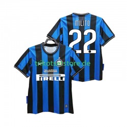 Inter Mailand MILITO 22 Retro 2009 2010 Herren Trikot Heim Kurzarm