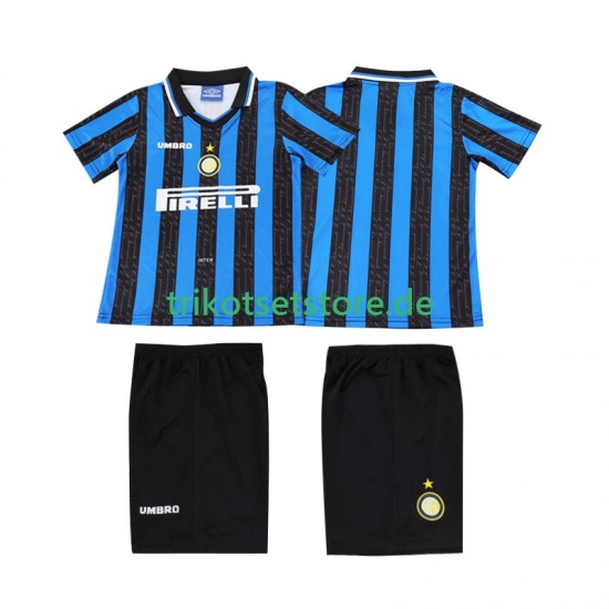 Inter Mailand Retro 1997 1998 Kinder Trikotset Heim Kurzarm