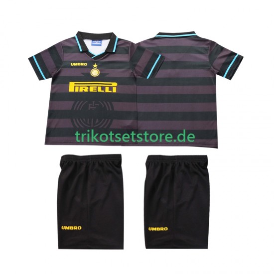Inter Mailand Retro 1997 1998 Kinder Trikotset Ausweich Kurzarm