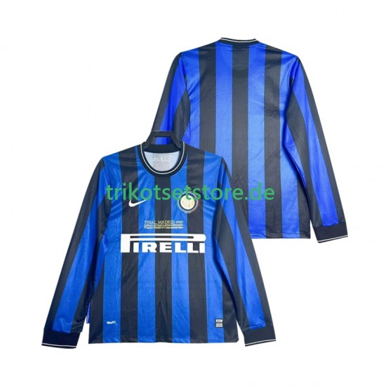 Inter Mailand Retro 2009 2010 Herren Trikot Heim Langarm