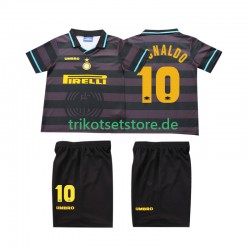 Inter Mailand Ronaldo 10 Retro 1997 1998 Kinder Trikotset Ausweich Kurzarm
