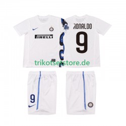 Inter Mailand Ronaldo 9 Retro 2010 2011 Kinder Trikotset Auswärts Kurzarm