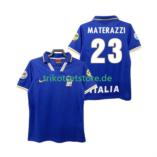 Italien MATERAZZI 23 Retro 1996 Herren Trikot Heim Kurzarm
