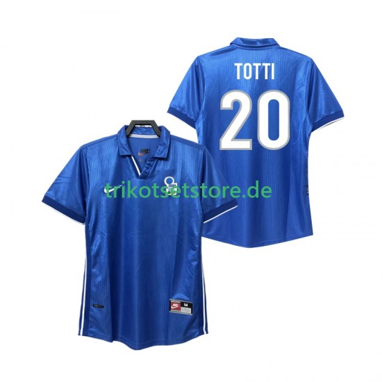 Italien Totti 20 Retro 1998 Herren Trikot Heim Kurzarm
