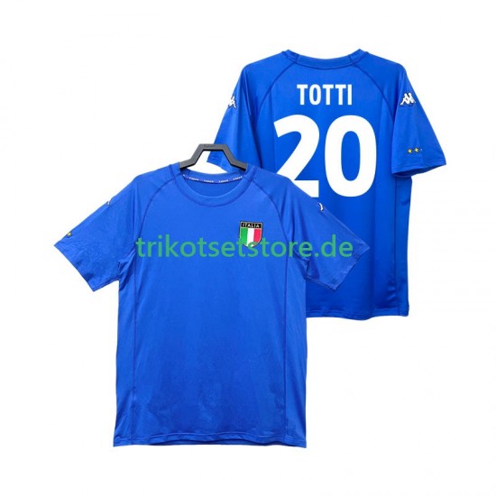Italien Totti 20 Retro 2000 Herren Trikot Heim Kurzarm