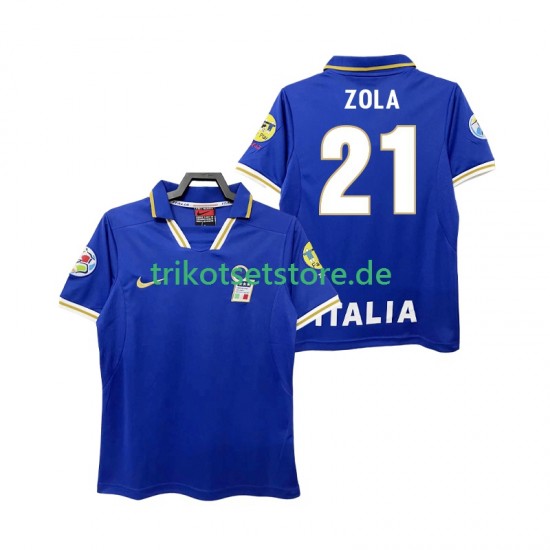 Italien ZOLA 21 Retro 1996 Herren Trikot Heim Kurzarm