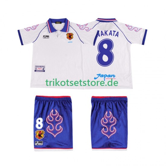 Japan NAKATA 8 Retro 1998 Kinder Trikotset Auswärts Kurzarm