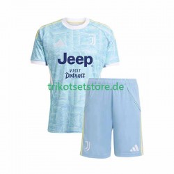 Juventus Turin 2025-2026 Kinder Trikotset Auswärts Kurzarm