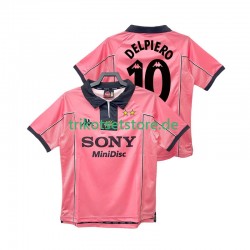 Juventus Turin DEL PIER0 10 Retro 1997 1998 Herren Trikot Auswärts Kurzarm