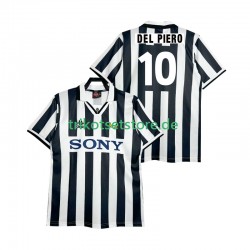Juventus Turin DEL PIERO 10 Retro 1995 1996 Herren Trikot Heim Kurzarm