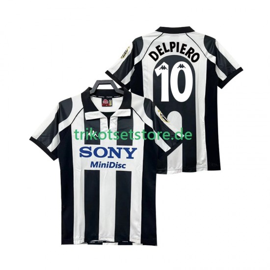 Juventus Turin DEL PIERO 10 Retro 1997 1998 Herren Trikot Heim Kurzarm
