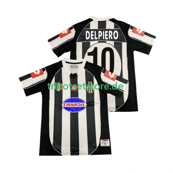 Juventus Turin DEL PIERO 10 Retro 2002 2003 Herren Trikot Heim Kurzarm