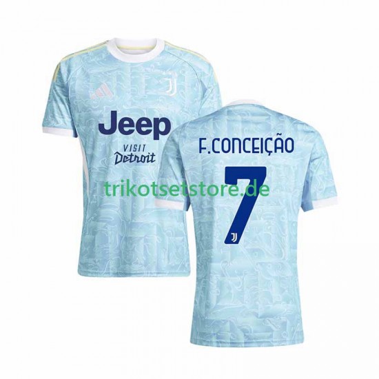 Juventus Turin Francisco Conceicao 7 2025-2026 Herren Trikot Auswärts Kurzarm