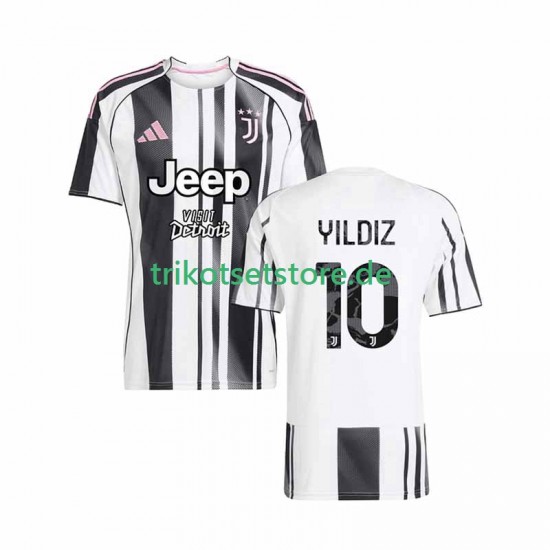 Juventus Turin Kenan Yildiz 10 2025-2026 Herren Trikot Heim Kurzarm