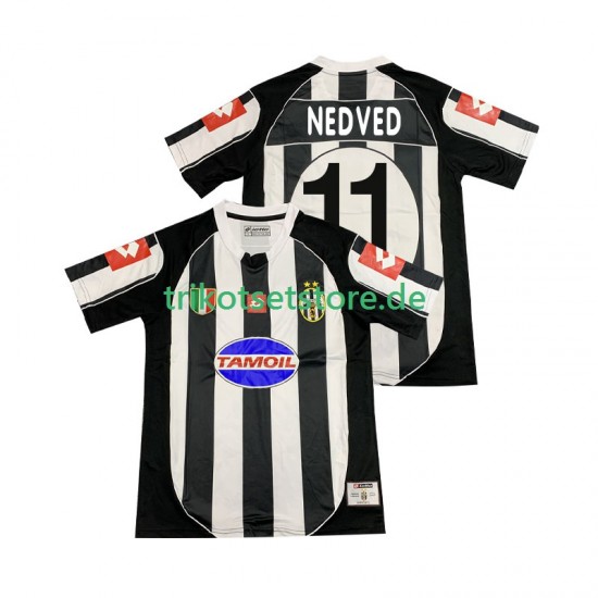 Juventus Turin NEDVED 11 Retro 2002 2003 Herren Trikot Heim Kurzarm