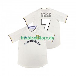 Leeds United KEANE 7 Retro 2000 2001 Herren Trikot Heim Kurzarm