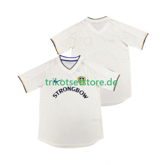 Leeds United Retro 2000 2001 Herren Trikot Heim Kurzarm