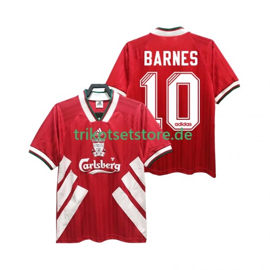 Liverpool BARNES 10 Retro 1993 1995 Herren Trikot Heim Kurzarm