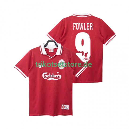 Liverpool FOWLER 9 Retro 1996 1998 Herren Trikot Heim Kurzarm