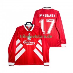 Liverpool MCMANAMAN 17 Retro 1993 1995 Herren Trikot Heim Langarm